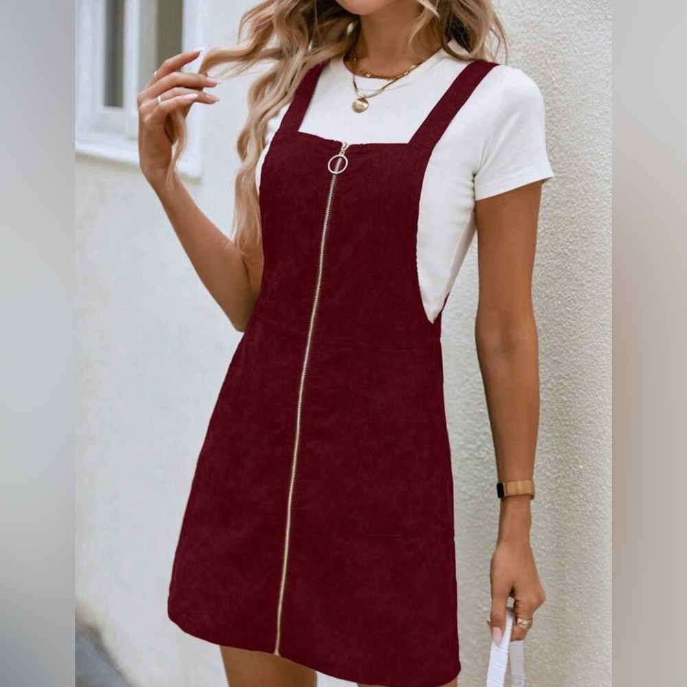 Corduroy Overall Dress